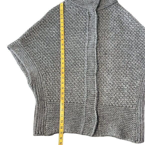 Elsamanda Anthropologie Cape Cardigan Sweater Womens S Chunky Alpaca Wool Poncho - Picture 12 of 12